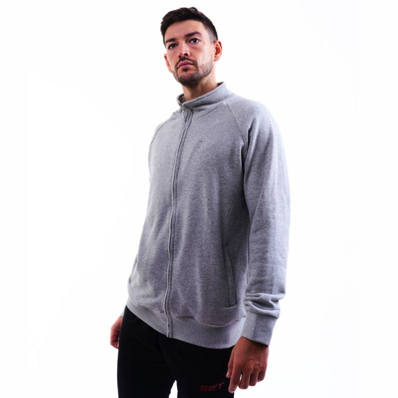 Baumwolljacke Grau – Bequem & Vielseitig - Padel Markt