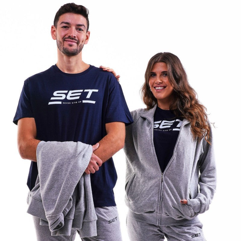 Baumwolljacke Grau – Bequem & Vielseitig - Padel Markt
