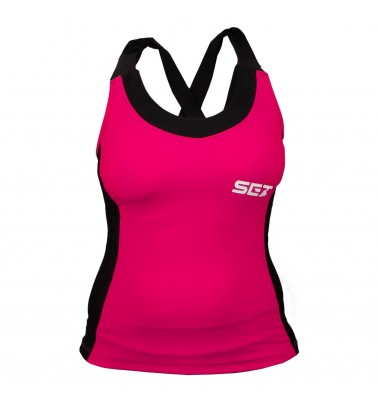 CAMISETA DE TIRANTES ELEGANCIA ROSA