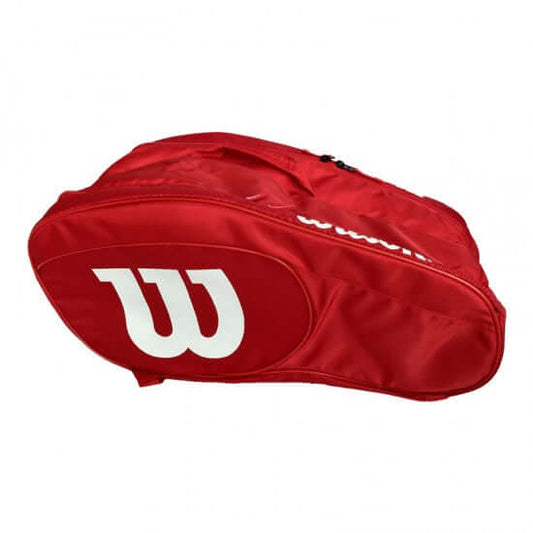 Padeltasche Wilson Team RotTeam Padel Bag Padelschlägertasche - Rot

Die Team Padel Bag besticht durch ihr klares Design und bietet jede Menge Platz für deine Padelausrüstung und dein EquipmenSport und Außenbereich, Paddle-TennisPadel MarktWilsonPadeltasche Wilson Team Rot